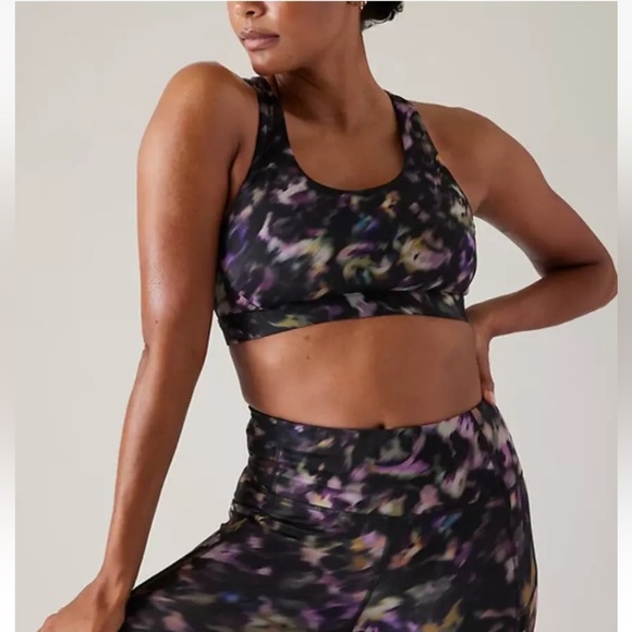 Athleta 2 Pack Ultimate Bra Black & White Lyra Garden-Size S - Picture 1 of 9